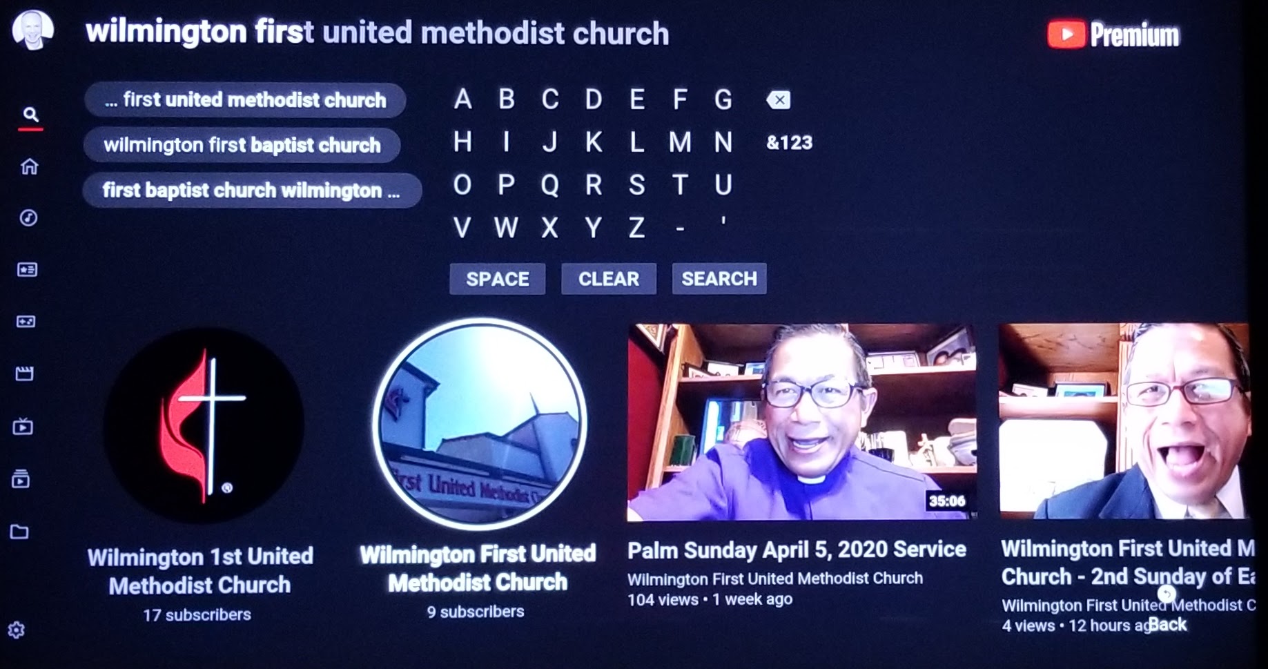 Select the logo featuring a photo of our church. 